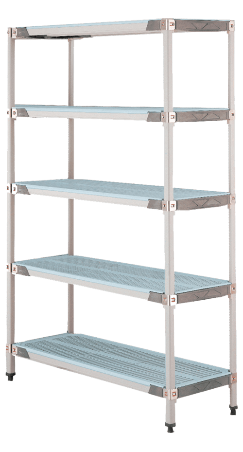 MetroMax i® Polymer Shelving Unit- 42" (W) x 24" (D) - 5 Shelves - Starter Unit