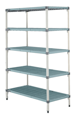 MetroMax Q® Polymer Shelving Unit- 30" (W) x 24" (D) - 5 Shelves - Starter Unit