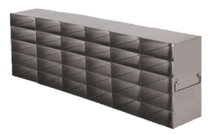 Upright Freezer Racks for Microtube Boxes (FluidX, Micronic Racks, etc.) - Rack Only - 6 Boxes Deep x 5 Boxes High