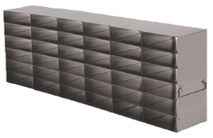 Upright Freezer Racks for Microtube Boxes (FluidX, Micronic Racks, etc.) - Rack Only - 6 Boxes Deep x 6 Boxes High