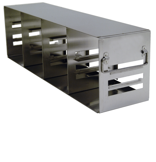 Modifiable Upright Freezer Rack for Standard 2" & 3" Boxes- Rack Only (4 Boxes Deep x 3 Boxes High)