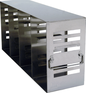 Modifiable Upright Freezer Rack for Standard 2" & 3" Boxes- Rack Only (4 Boxes Deep x 5 Boxes High)