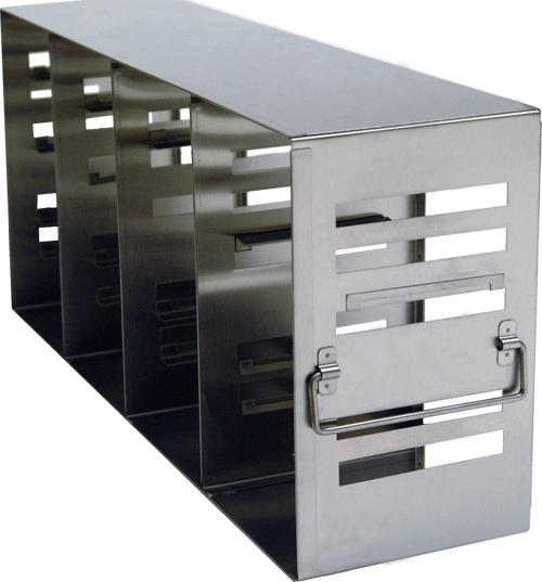 Modifiable Upright Freezer Rack for Standard 2" & 3" Boxes- Rack Only (4 Boxes Deep x 5 Boxes High)