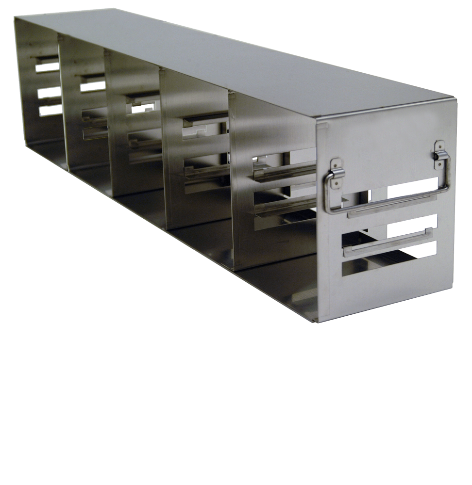 Modifiable Upright Freezer Rack for Standard 2" & 3" Boxes- Rack Only (Max. Capacity: 5 Boxes Deep x 3 Boxes High)