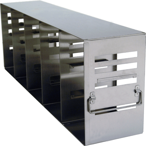 Modifiable Upright Freezer Rack for Standard 2" & 3" Boxes- Rack Only (5 Boxes Deep x 4 Boxes High)