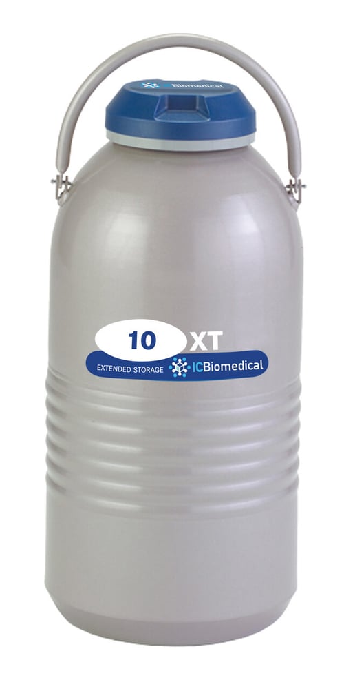 IC Biomedical XT10 Cryogenic Sample Storage with (6) 5" Canisters (Capacity: 180 x 2.0 ml vials)