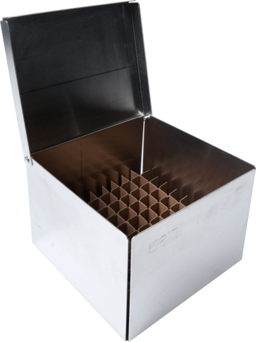 Standard 4" Aluminum Boxes With 81 Cell Dividers