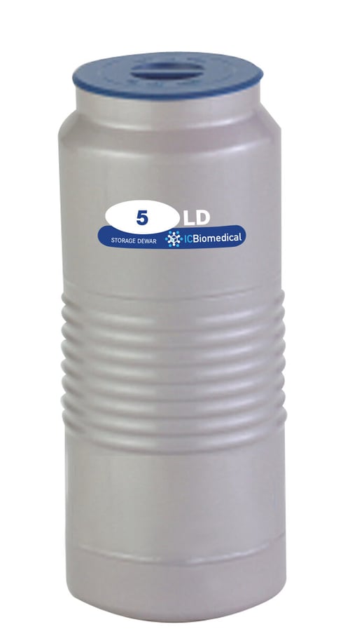 IC biomedical taylor wharton LD5 Aluminum Cryogenic Dewar