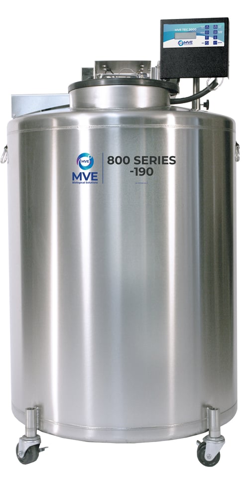 MVE 816P-2T-190 Stock Series LN2 Freezer (Capacity: 9200 x 2.0 ml vials)