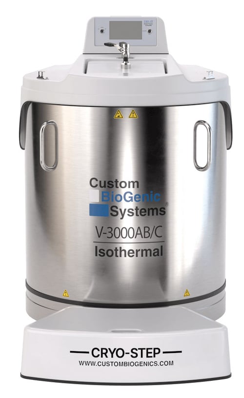 Custom BioGenic Systems V-3000AB-C Carousel Isothermal LN2 Freezer (Capacity: 16,800 x 2.0 ml vials)