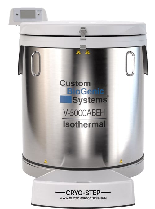 Custom BioGenic Systems V-5000ABEH Isothermal LN2 Freezer (Extended Height) (Capacity: 46,500 x 2.0ml vials)