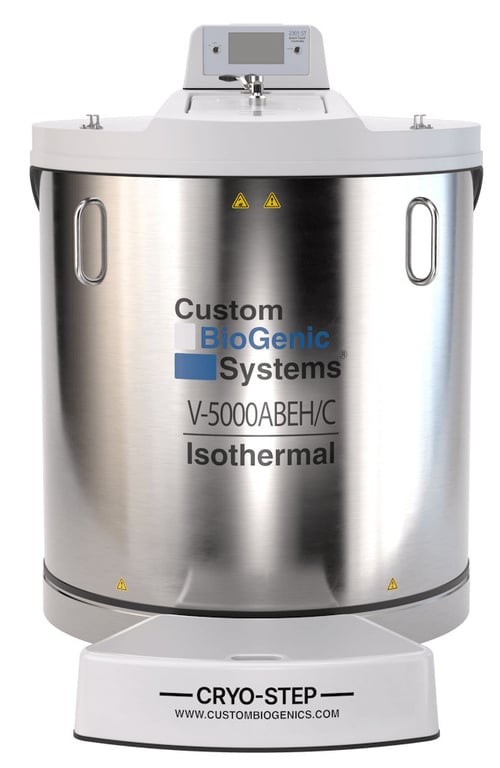 Custom BioGenic Systems V-5000ABEH-C Carousel Isothermal LN2 Freezer (Extended Height) (Capacity: 42,000 x 2.0 ml vials)