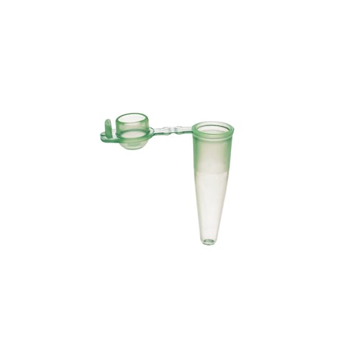 Flat Top PCR Reaction Tube for 0.2 ml with Snap Cap | Green | Quantity 1000