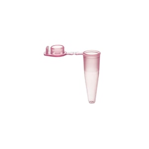 Flat Top PCR Reaction Tube for 0.2 ml with Snap Cap | Red | Quantity 1000