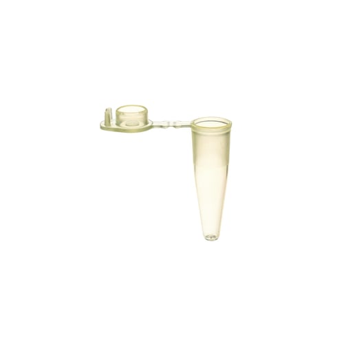 Flat Top PCR Reaction Tube for 0.2 ml with Snap Cap | Yellow | Quantity 1000