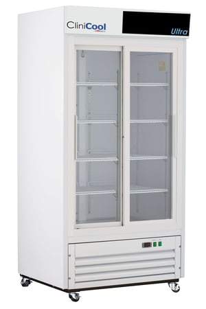 LabRepCo CliniCool© Ultra Series 33 Cu. Ft. Pharmacy/Vaccine Refrigerator with Sliding Glass Doors that are closed