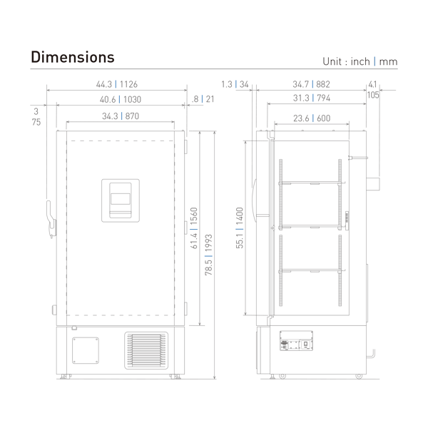 PHCbi VIP® ECO -86°C Ultra Low Temp Laboratory Freezer