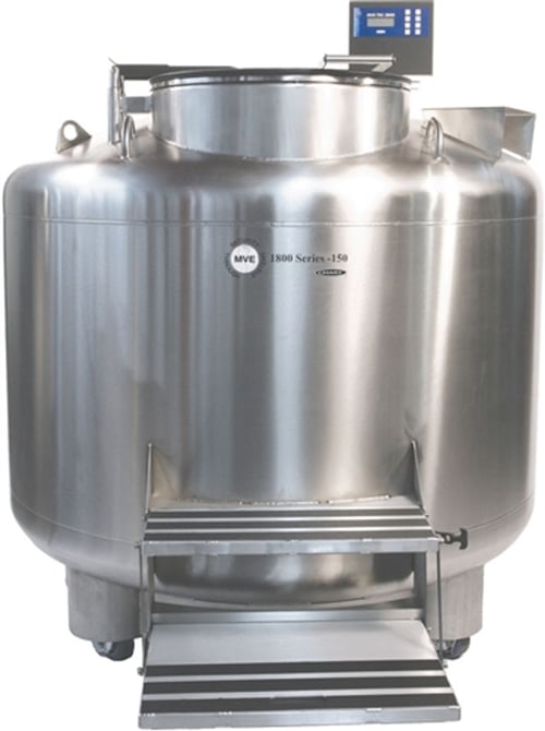 MVE 1839AF-GB Liquid Nitrogen LN2 Freezer With Full Auto Control & Gas Bypass (Capacity: 39,000 x 2.0 ml vials)