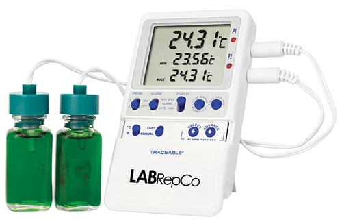 NIST Traceable® High-Accuracy Refrigerator/Freezer Thermometer (2 Probes)