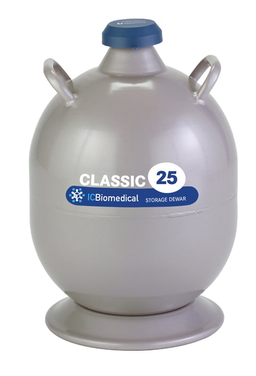 IC Biomedical Classic 25 Aluminum Cryogenic Dewar (Capacity: 25L)