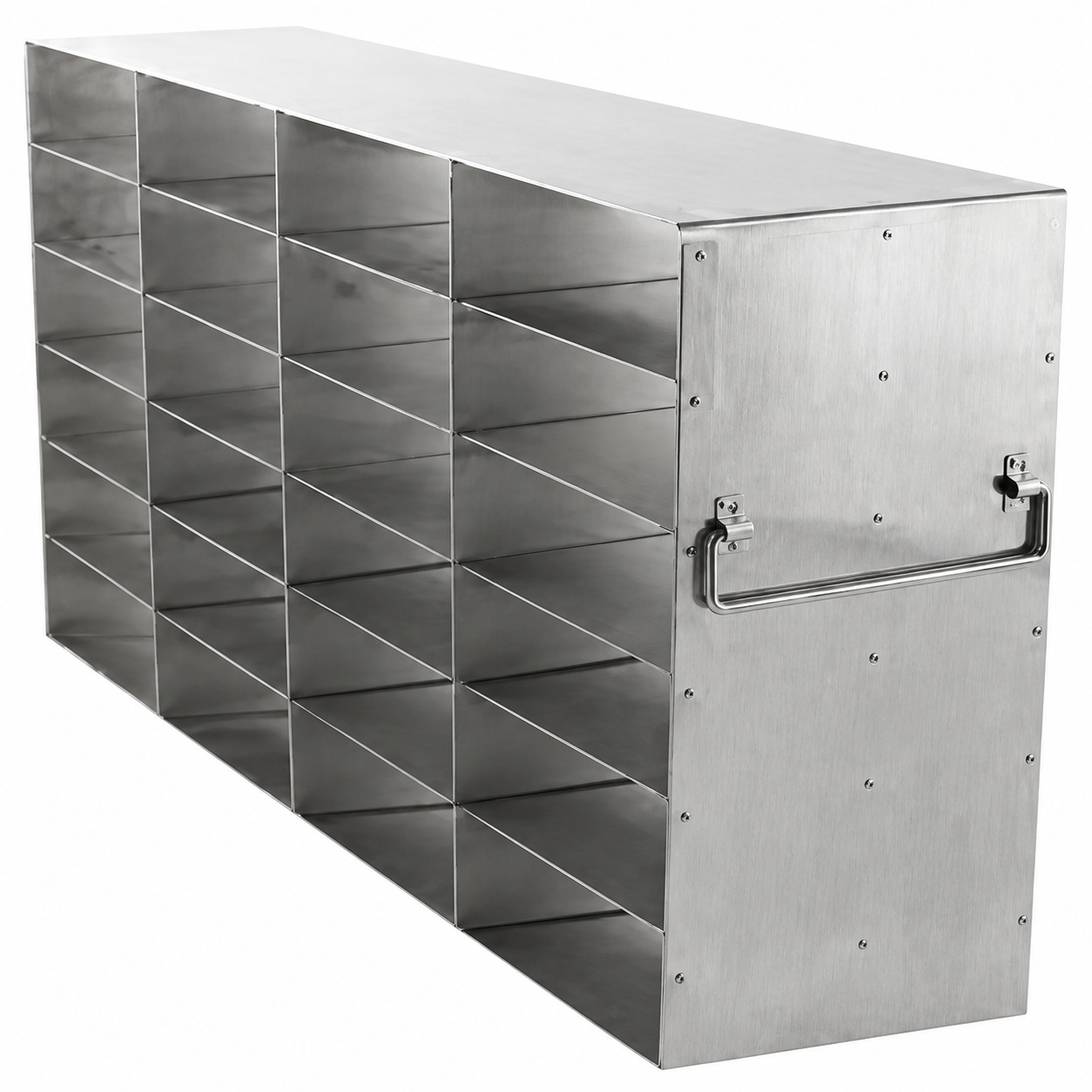 Upright Freezer Rack for 2″ Boxes- Rack Only (4 Boxes Deep x 6 Boxes High)