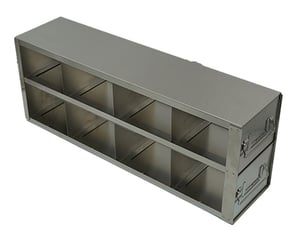Upright Freezer Drawer Racks for Standard 3.75" Boxes- Rack Only- 4 Boxes Deep x 2 Boxes High