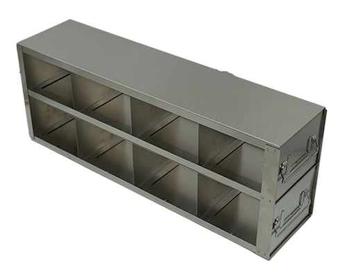 Upright Freezer Drawer Racks for Standard 3.75" Boxes- Rack Only- 4 Boxes Deep x 2 Boxes High