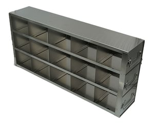 Upright Freezer Drawer Racks for Standard 3.75" Boxes- Rack Only- 5 Boxes Deep x 3 Boxes High
