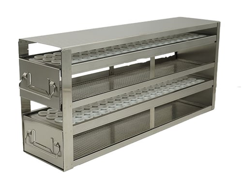 Upright Freezer Drawer Rack for 15ml Centrifuge Tubes - Rack Only (2 Drawer; 160 Tubes)
