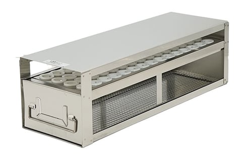 Upright Freezer Drawer Rack for 15ml Centrifuge Tubes - Rack Only (1 Drawer; 60 Tubes)