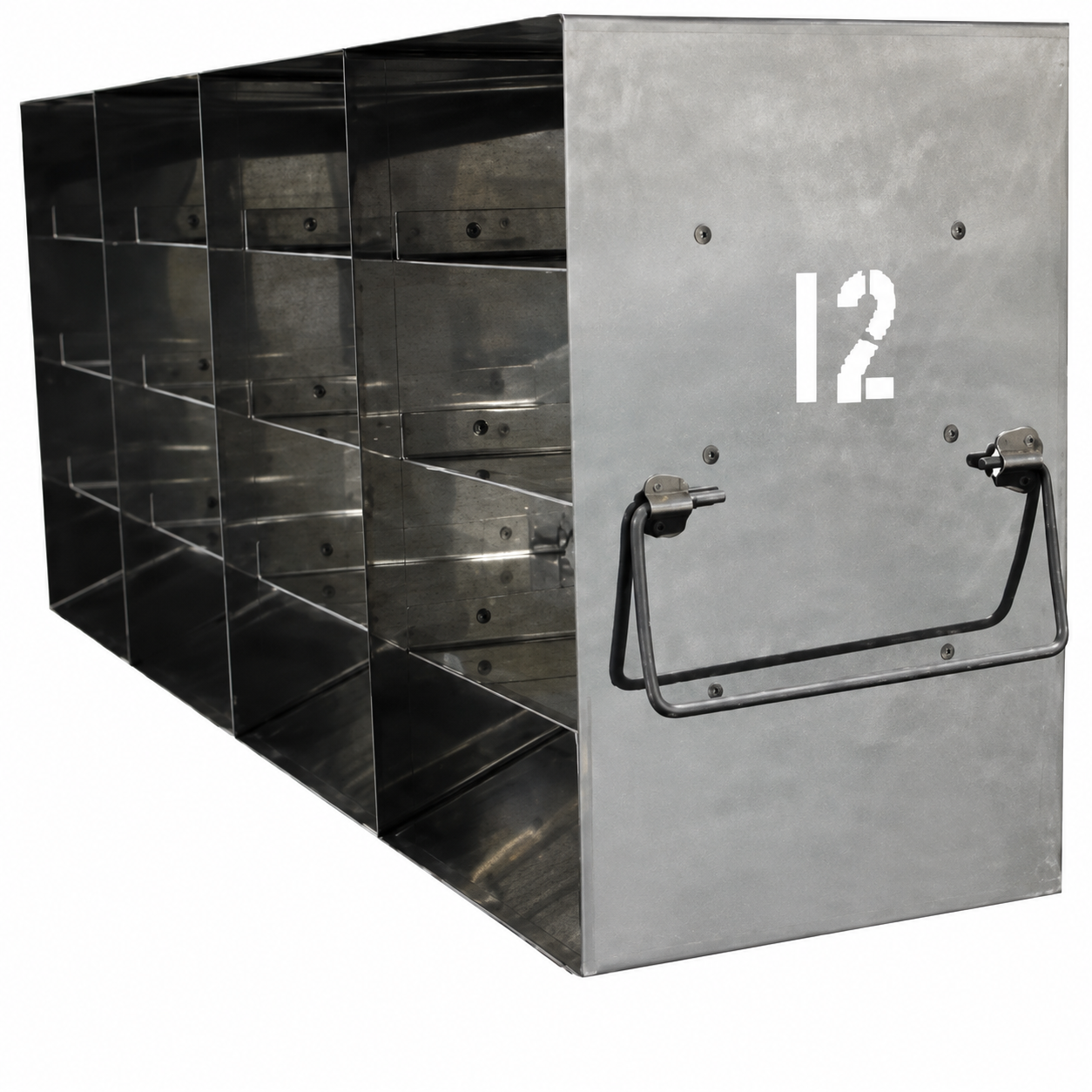 Laser Cut ID Freezer Racks for Upright Freezers – Fits Standard 2″ Boxes – (4 Boxes Deep x 4 Boxes High)