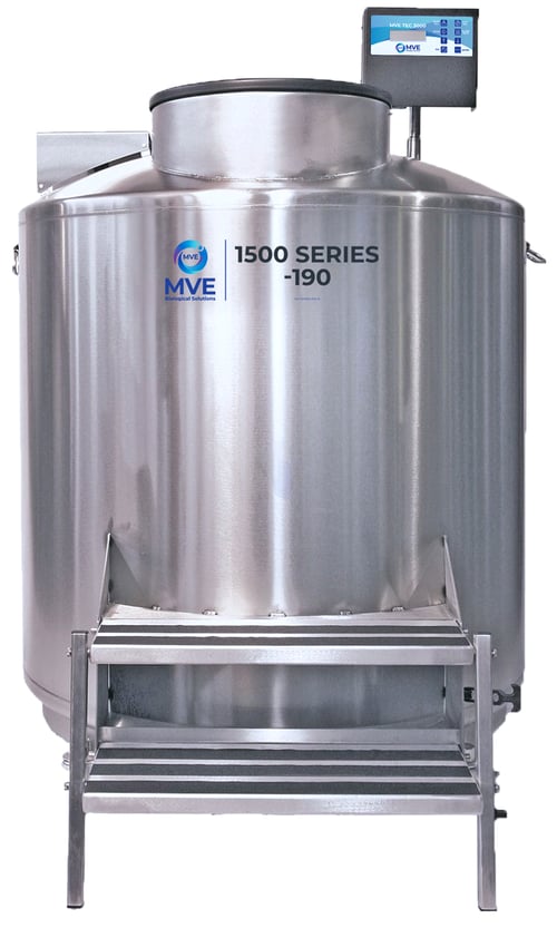 MVE 1539R-190 LN2 Freezer with Full Auto Fill and Gas Bypass (Capacity: 39,000 x 2.0ml vials)