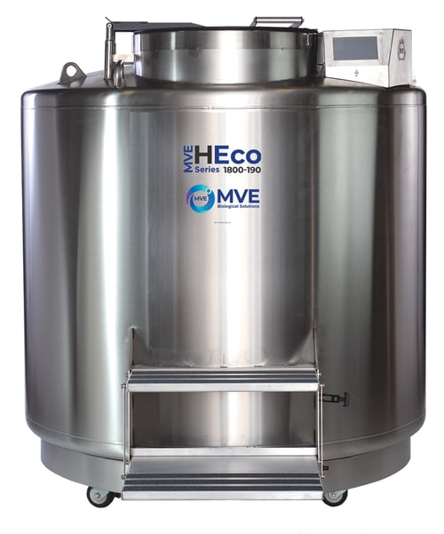 MVE HEco 1879P-190 LN2 Freezer w/ Full Auto Fill & Gas Bypass & Battery Backup (Capacity: 79,950 x 2.0ml vials)