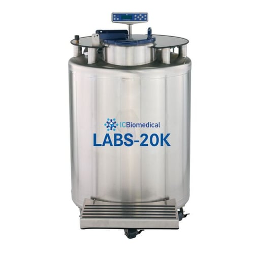 IC Biomedical LABS 20K LN2 Freezer System (Capacity: 19,500 x 2.0 ml vials)
