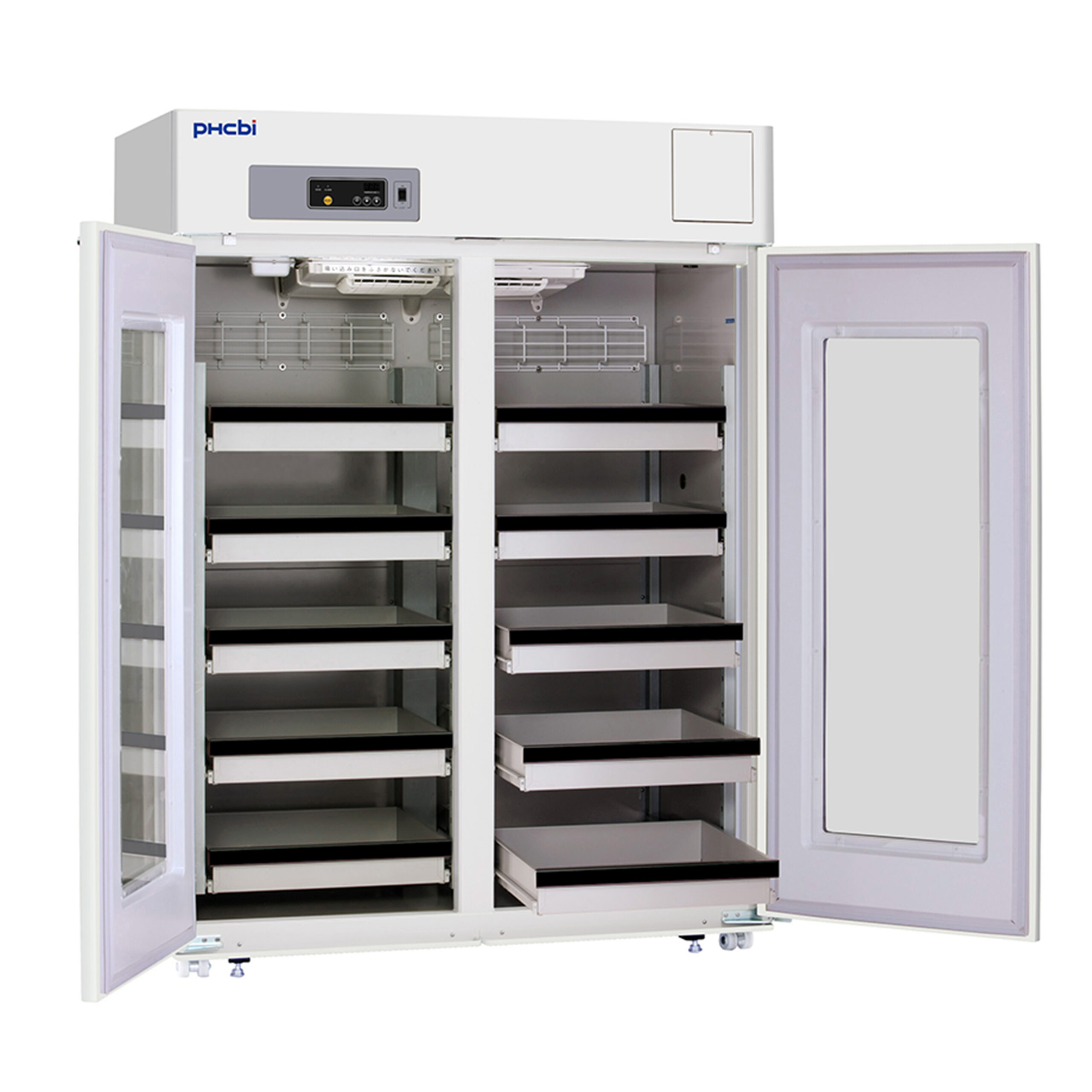PHCbi MPR-1412R-PA 48 Cu. Ft. Laboratory Refrigerator | Hinged Glass Door | Drawers - Image 4