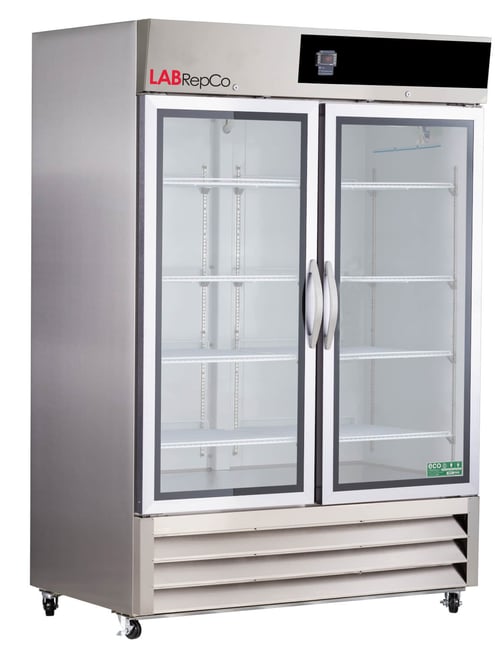 LabRepCo Futura Silver Series PRIME 49 Cu. Ft. Laboratory Refrigerator | Hinged Stainless Steel Glass Door