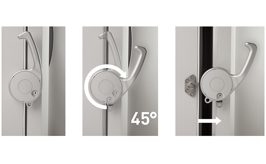 PHCbi Large Capacity ULT Freezer door handle