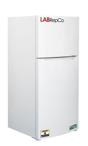 A Labrepco branded hydrocarbon combination unit with solid doors that are closed