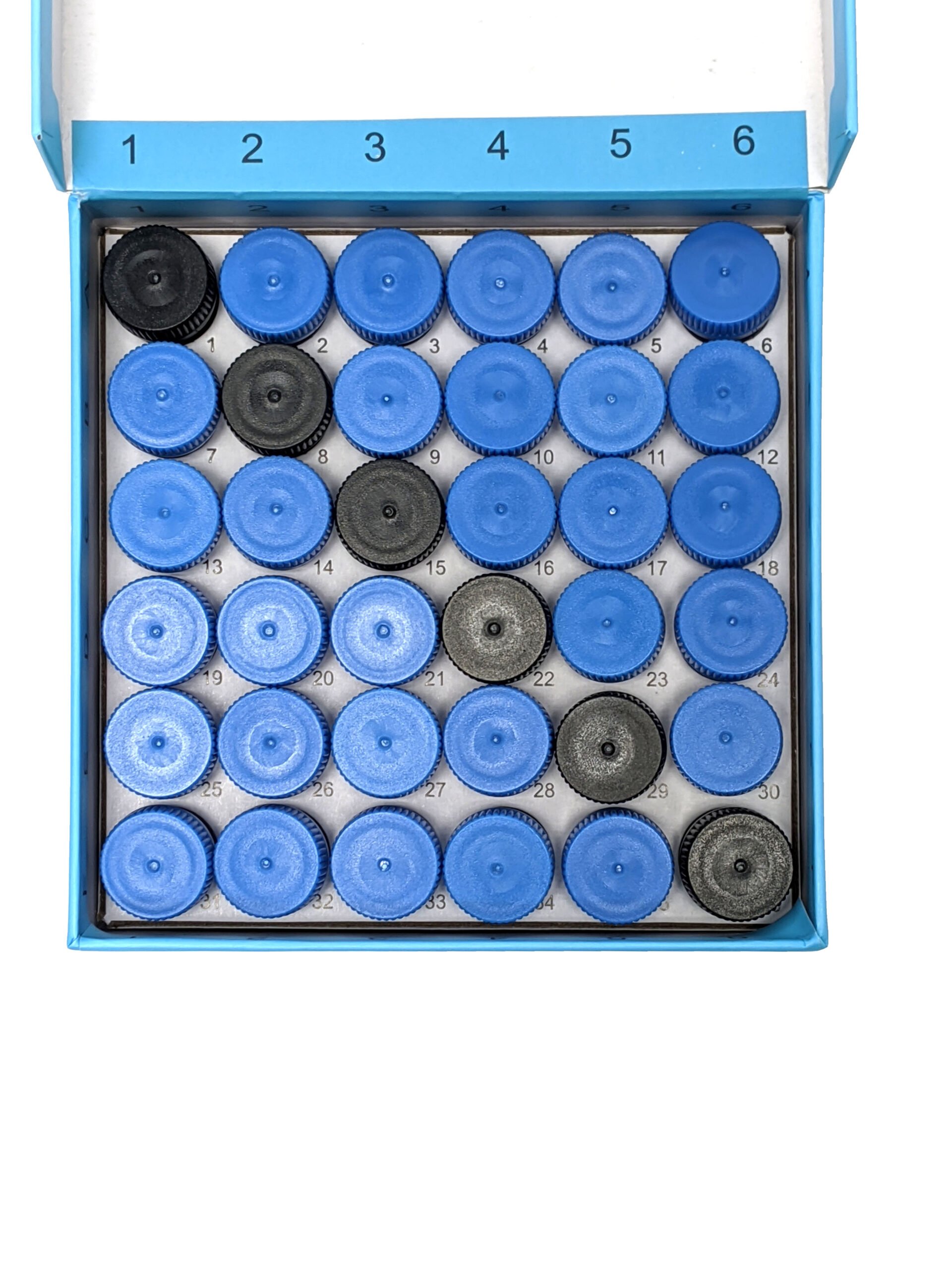 Cardboard Freezer Boxes for (36) Screw-Cap 5mL MacroTubes®, with Hinged Lid - Image 3