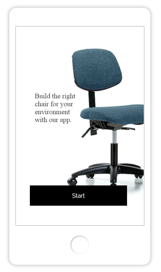 Custom Laboratory Chairs & Stools with the build a chair app