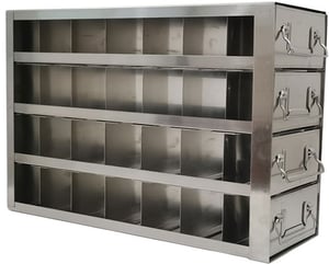 Freezer Racks for Moderna COVID-19 Vaccine Box Storage - Stores (28) Moderna COVID-19 Vaccine Boxes