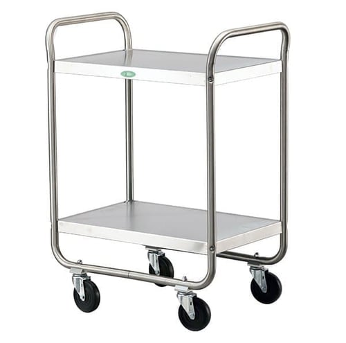 Lakeside 210 Tubular Frame Utility Cart (17”x 27”) | 2 Shelves | 500 Lb Capacity