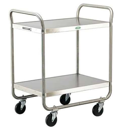 Lakeside 221 Tubular Frame Utility Cart (20”x 30”) | 2 Shelves | 500 Lb Capacity