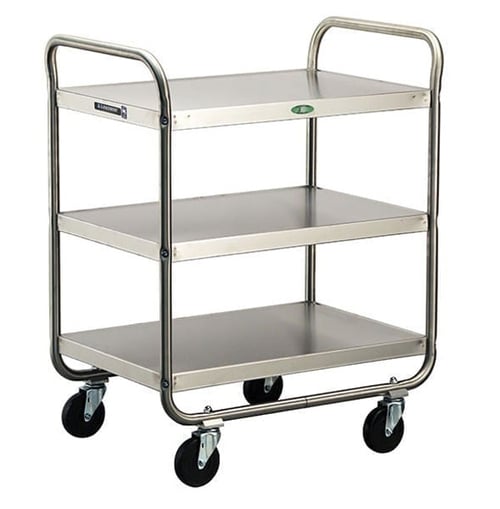 Lakeside 222 Tubular Frame Utility Laboratory Cart (20”x 30”) | 3 Shelves | 500 Lb Capacity