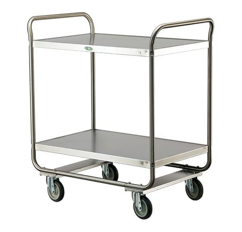Lakeside 243 Tubular Frame Utility Cart (22”x 36”) | 2 Shelves | 500 Lb Capacity
