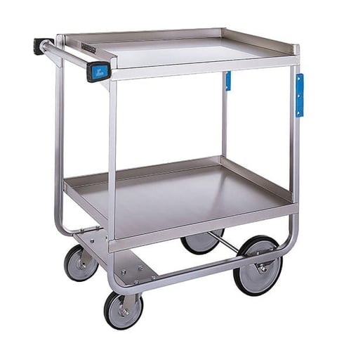 Lakeside 710 Heavy Duty Utility Cart (16”x 30”) | 2 Shelves | 700 Lb Capacity