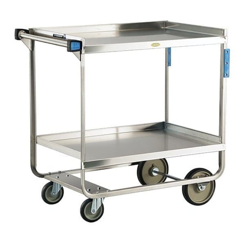 Lakeside 743 Heavy Duty Utility Cart (22”x 38”) | 2 Shelves | 700 Lb Capacity
