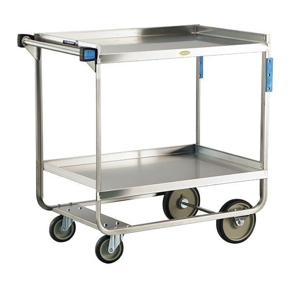 Lakeside 743 Heavy Duty Utility Cart (22”x 38”) | 2 Shelves | 700 Lb Capacity