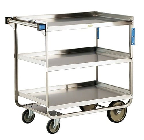 Lakeside 744 Heavy Duty Utility Cart (22”x 38”) | 3 Shelves | 700 Lb Capacity