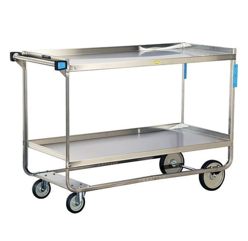 Lakeside 758 Heavy Duty Utility Laboratory Cart (22”x 54”) | 2 Shelves | 700 Lb Capacity